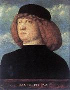 BELLINI, Giovanni Portrait of a Young Man xob oil painting reproduction